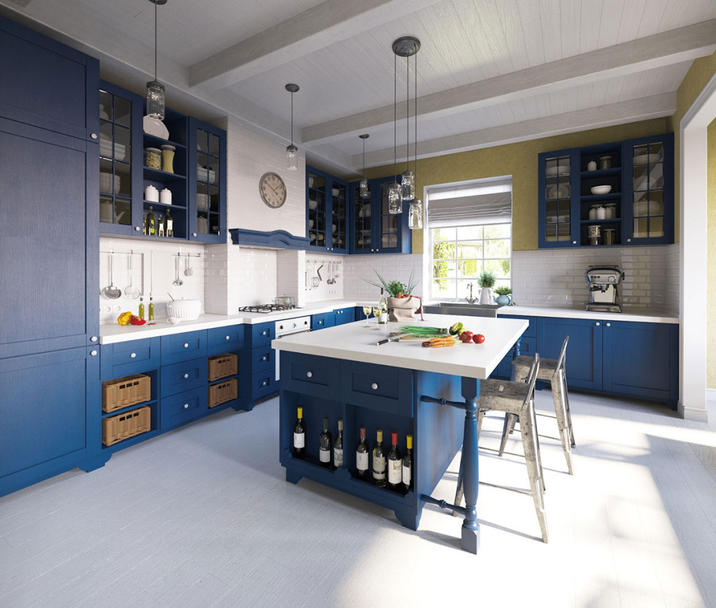 Blue Kitchen by Maria Fadeeva